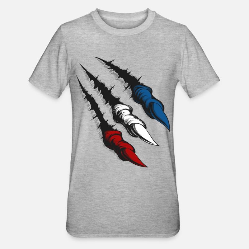 Griffes de Rostock - T-shirt polycoton Unisexe - gris chiné
