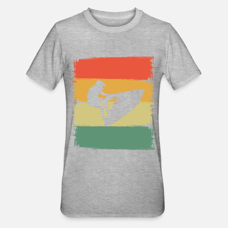 Jet ski - T-shirt polycoton Unisexe - gris chiné