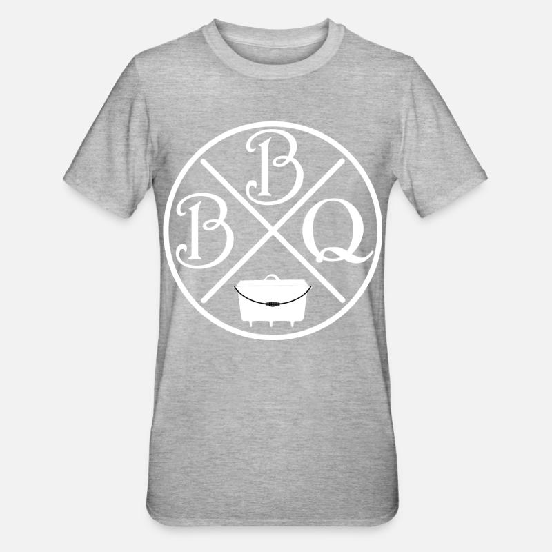 BBQ - Four hollandais - T-shirt polycoton Unisexe - gris chiné