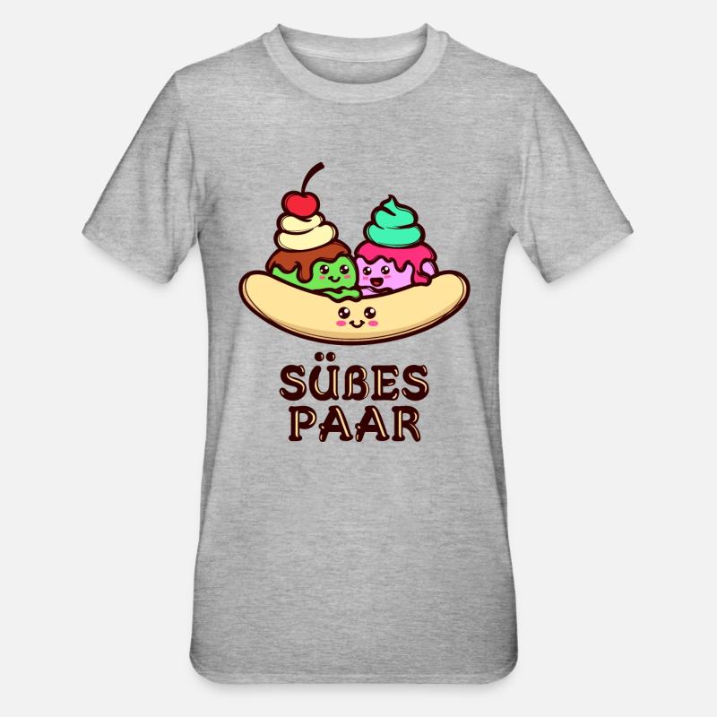 Nachspeise Süßigkeiten Naschen Backen Statement - Unisex Polycotton T-Shirt - Grau meliert