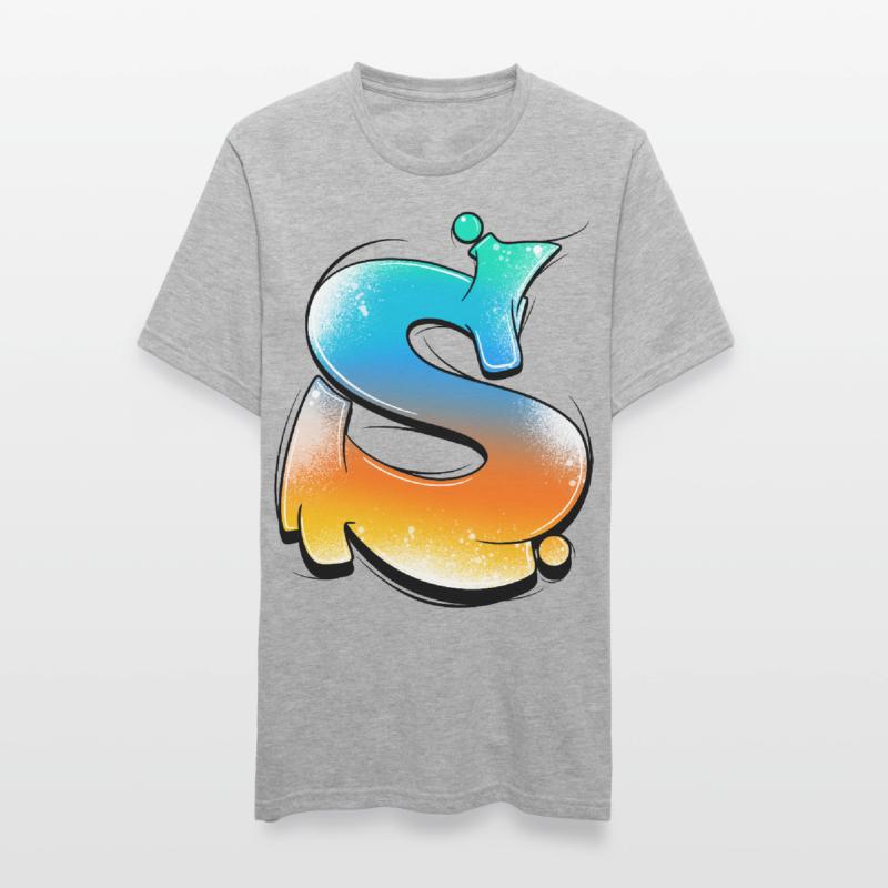 Éclaboussures de néon en S T-shirt polycoton Unisexe