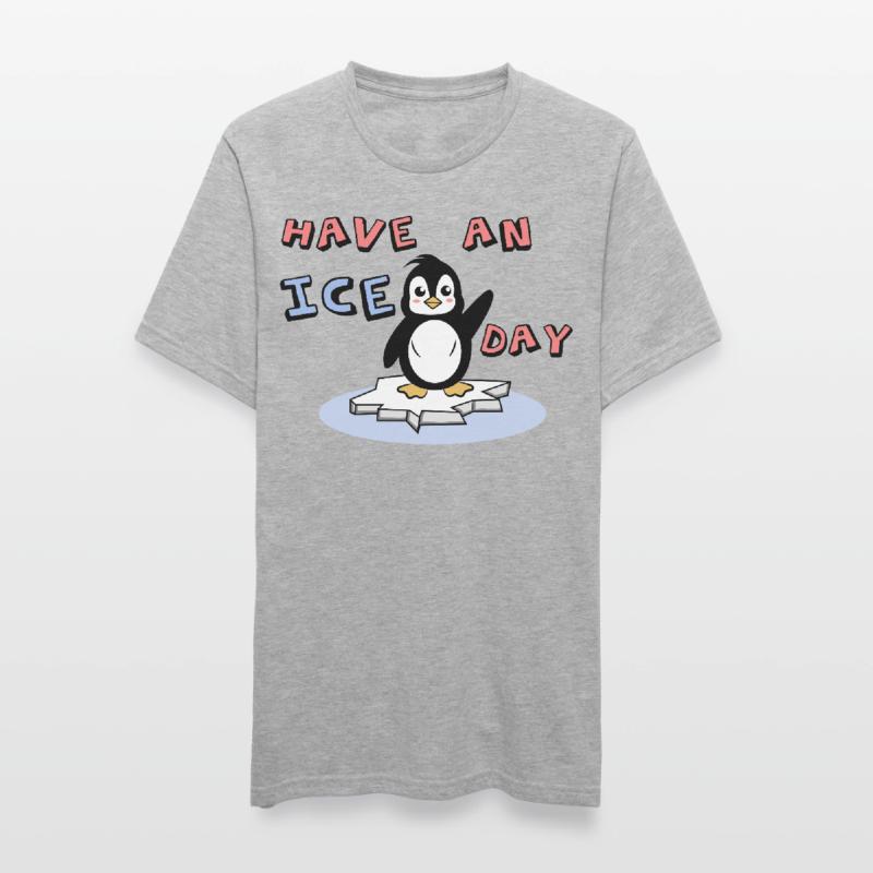 Cool Kälte Süß Pinguin Statement Eis Vogel Tier Unisex Polycotton T-Shirt