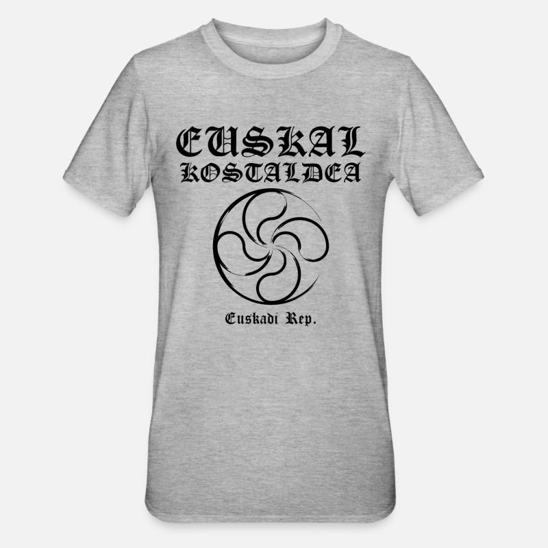 Croix Basque - T-shirt polycoton Unisexe - gris chiné