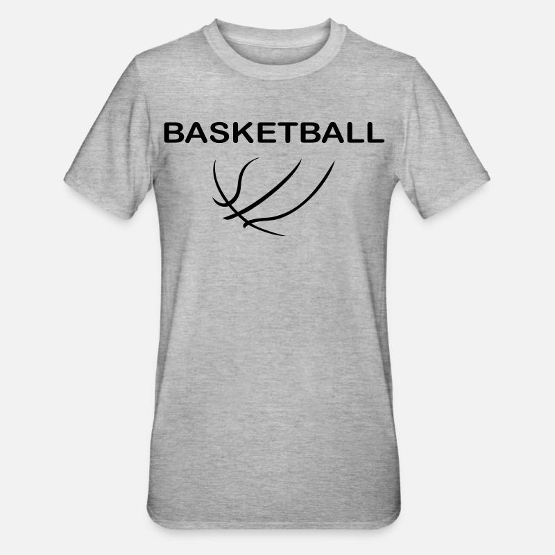 Basket-ball - T-shirt polycoton Unisexe - gris chiné