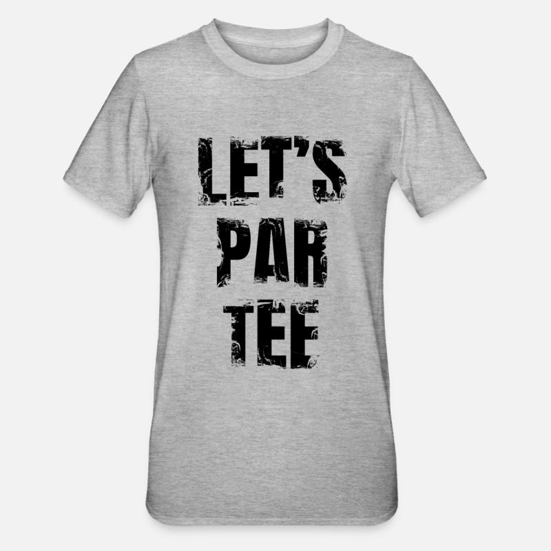 Drôle de blague de golf - T-shirt polycoton Unisexe - gris chiné
