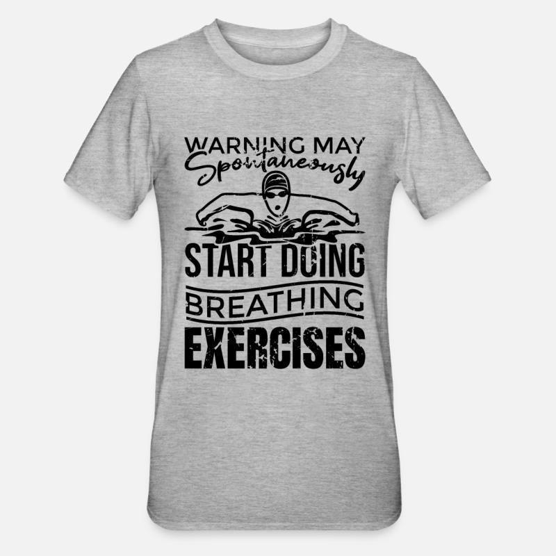 Nageurs de compétition - T-shirt polycoton Unisexe - gris chiné