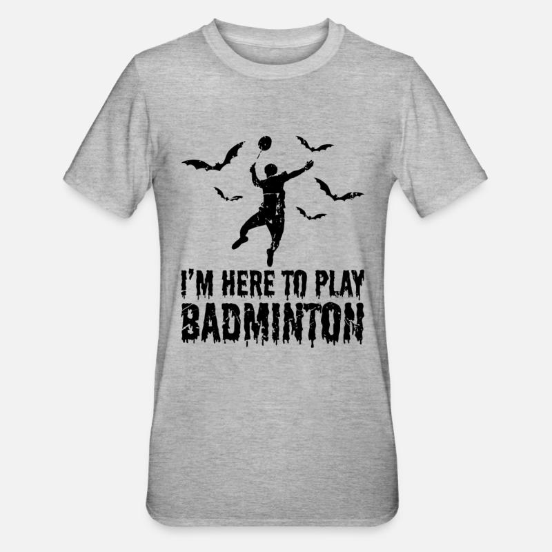 Batminton - T-shirt polycoton Unisexe - gris chiné