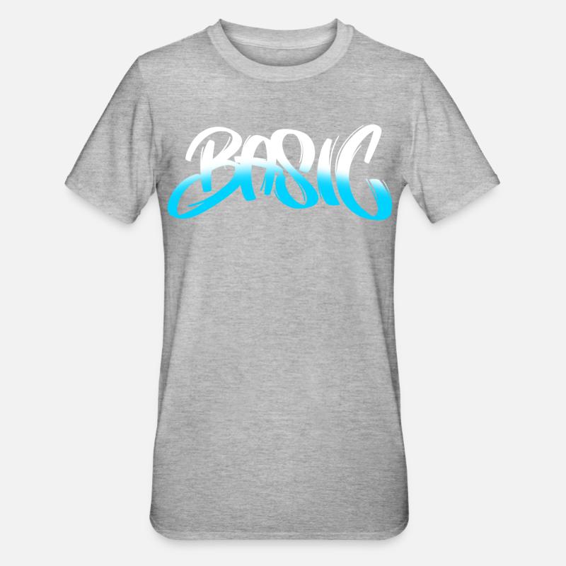 Dégradé de graffiti BASIC - T-shirt polycoton Unisexe - gris chiné