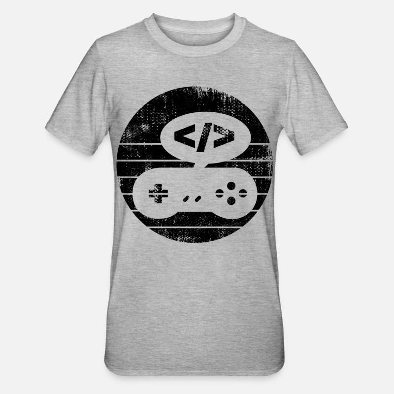 Video Game Programmer - Unisex Polycotton T-Shirt - heather grey