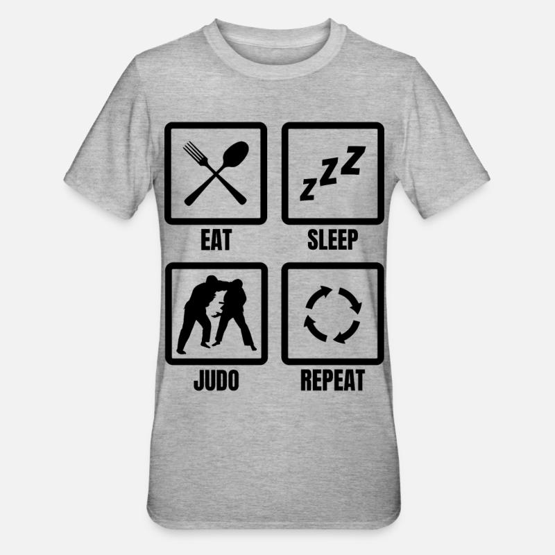 Judoka Routine - Unisex Polycotton T-Shirt - heather grey