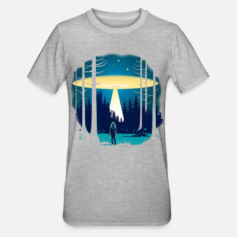Soucoupe Volante - T-shirt polycoton Unisexe - gris chiné