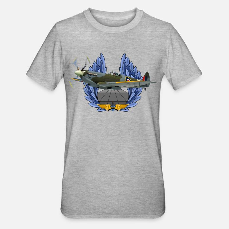 Spitfire - T-shirt polycoton Unisexe - gris chiné