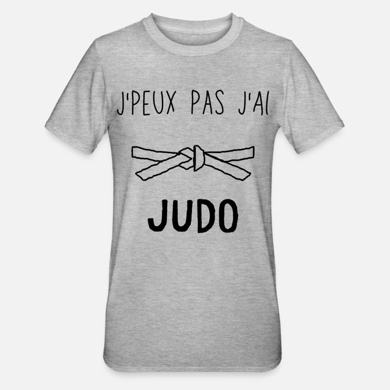 J Peux Pas J Ai Judo - T-shirt polycoton Unisexe - gris chiné