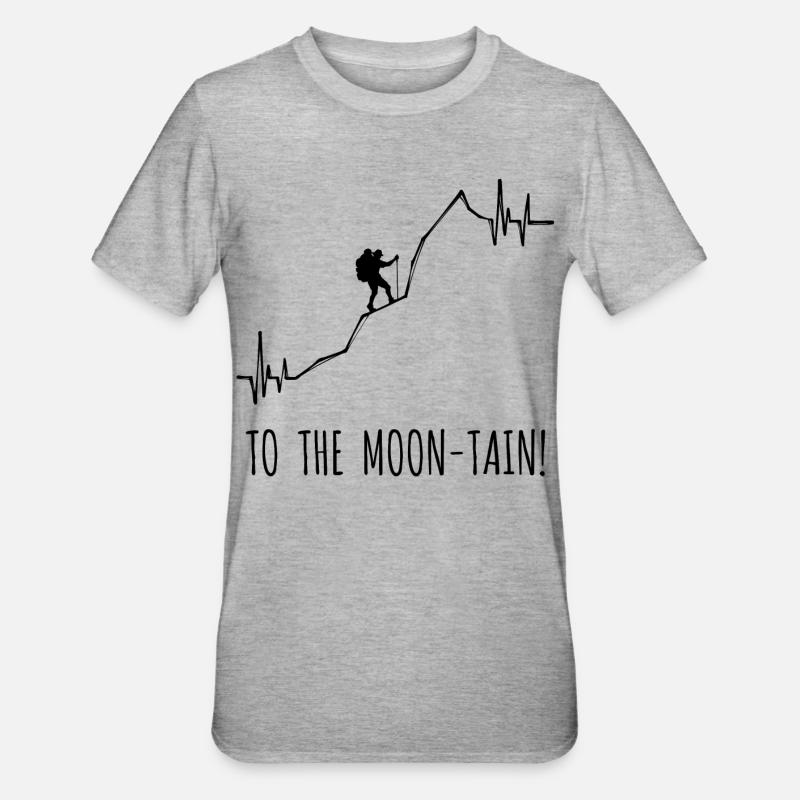 Randonnée Alpinisme Déclaration Randonneur Randonnée - T-shirt polycoton Unisexe - gris chiné