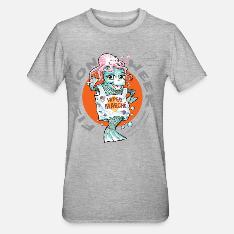 Fishion Week by . Nemo - Unisex Polycotton T-Shirt - heather grey