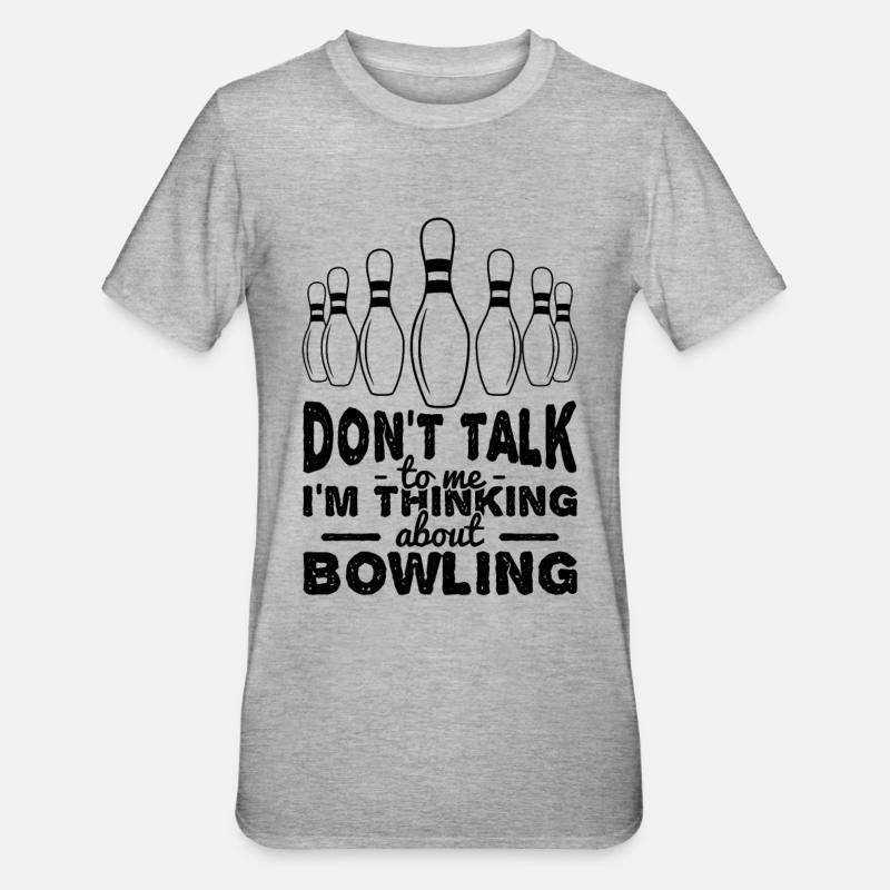Blague de bowler - T-shirt polycoton Unisexe - gris chiné