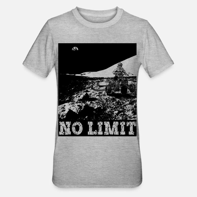 QUAD NOLIMIT - T-shirt polycoton Unisexe - gris chiné