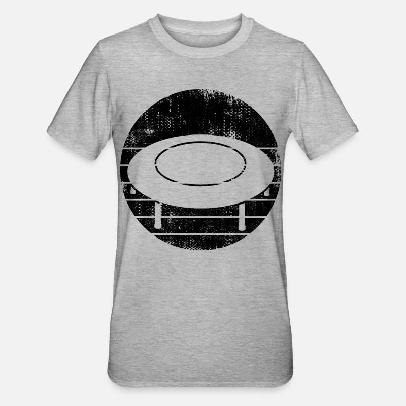 Dessin de trampoline - T-shirt polycoton Unisexe - gris chiné