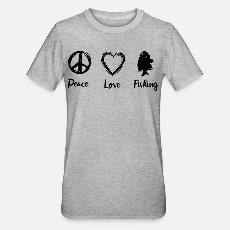 Fisherman's Routine - Unisex Polycotton T-Shirt - heather grey