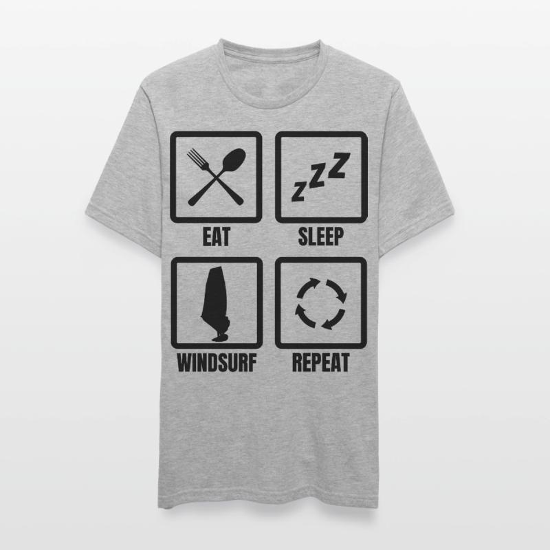 Routine de planche à voile T-shirt polycoton Unisexe