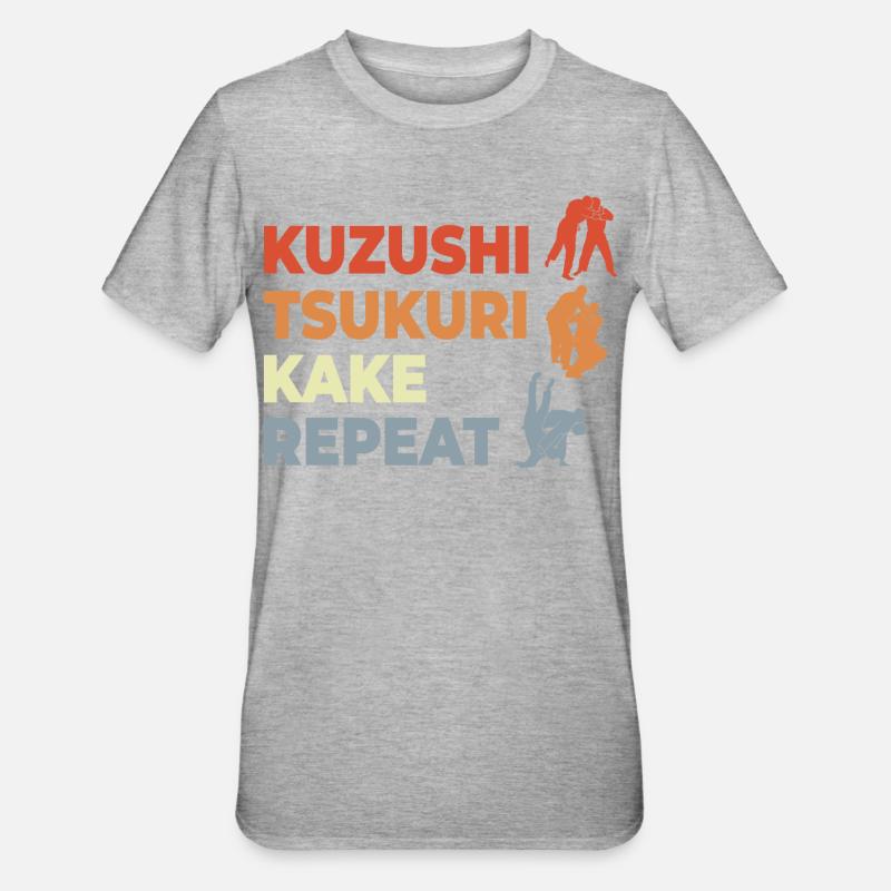 Judo Techniques - T-shirt polycoton Unisexe - gris chiné