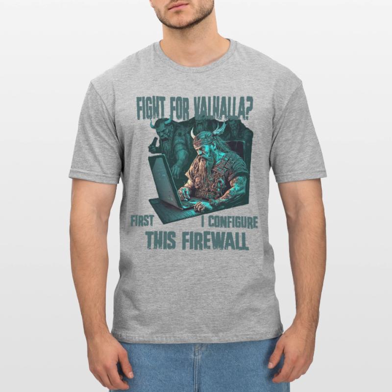 Firewall first Wikinger programmierer Unisex Polycotton T-Shirt