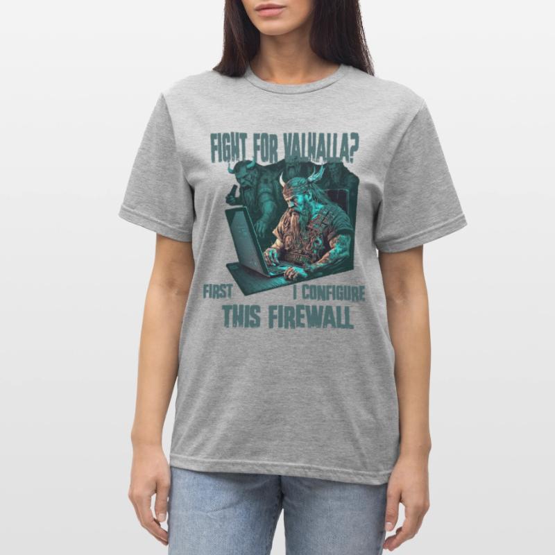 Firewall first Wikinger programmierer Unisex Polycotton T-Shirt