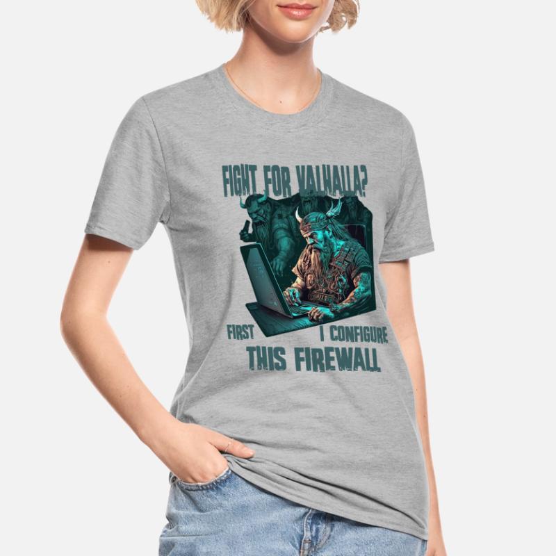 Firewall first Wikinger programmierer Unisex Polycotton T-Shirt