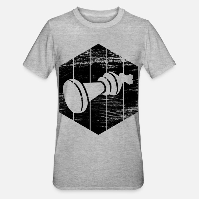 Pièce - T-shirt polycoton Unisexe - gris chiné