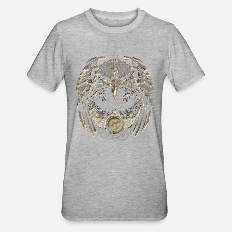 Golden eagle - Unisex Polycotton T-Shirt - heather grey