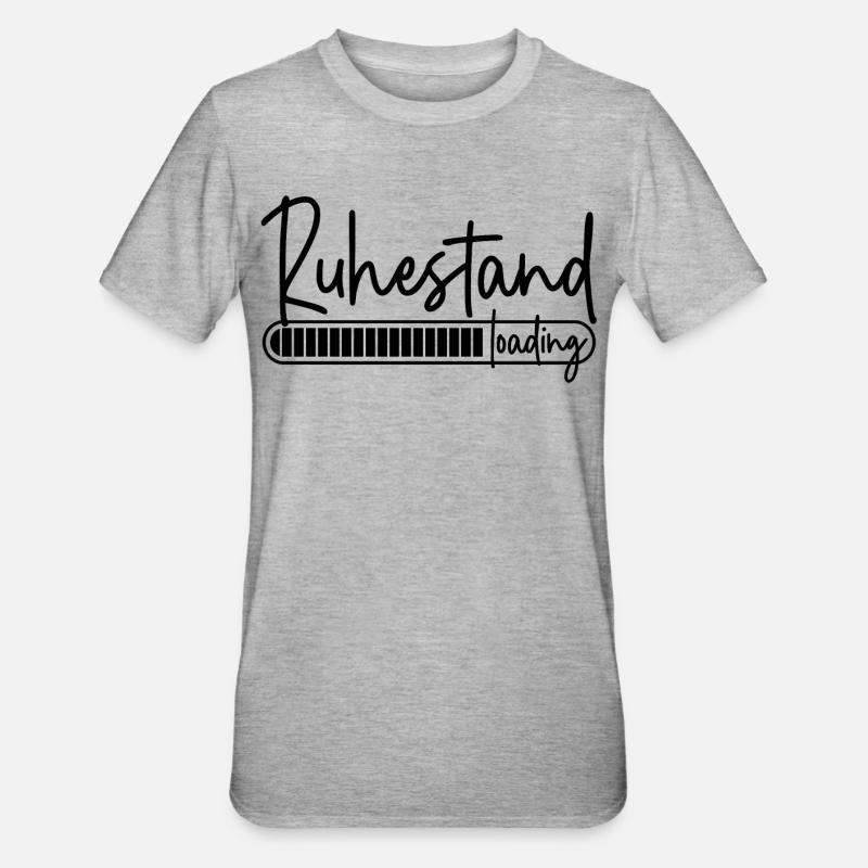 Ruhestand loading - Unisex Polycotton T-Shirt - Grau meliert