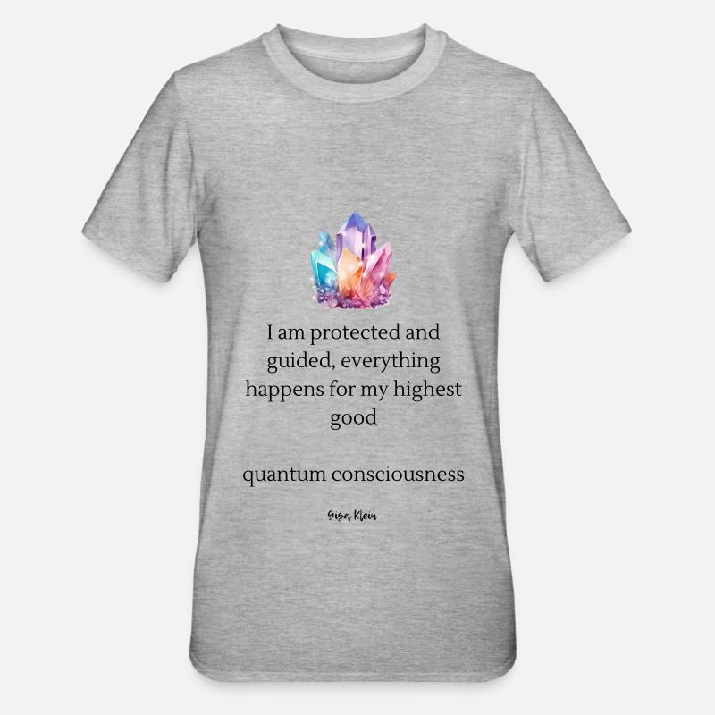 Grappe de couleurs cristallines - T-shirt polycoton Unisexe - gris chiné