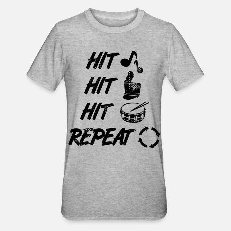 Marschkapelle - Unisex Polycotton T-Shirt - Grau meliert