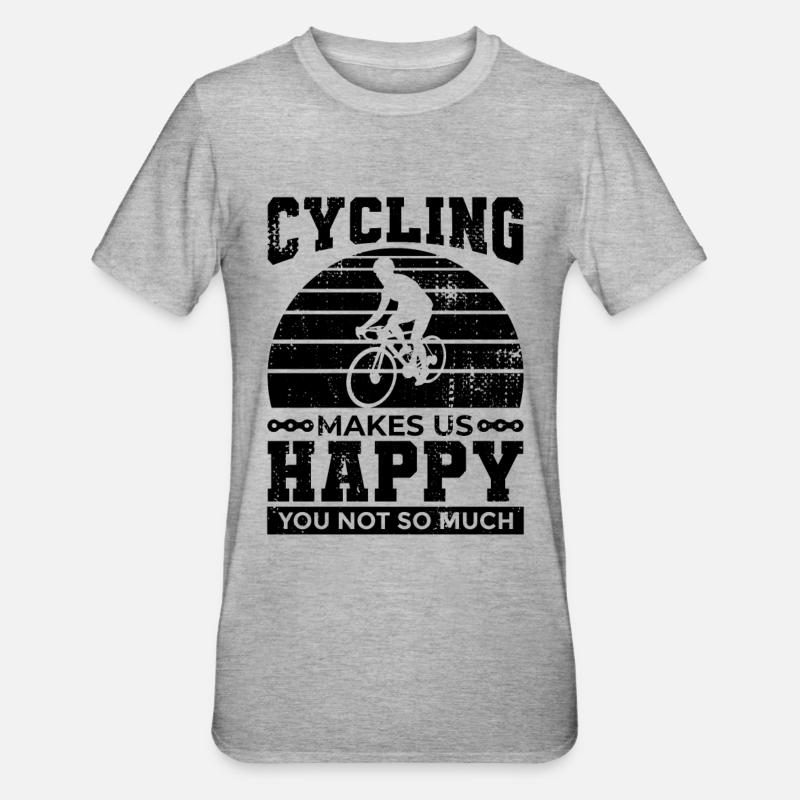 Dire cyclisme - T-shirt polycoton Unisexe - gris chiné