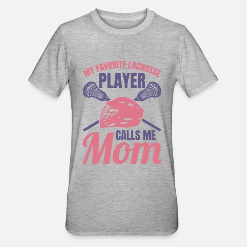 Mère joueuse de crosse - T-shirt polycoton Unisexe - gris chiné