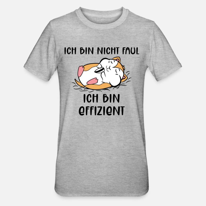 Hamster Statement Haustiere Lieblingstier - Unisex Polycotton T-Shirt - Grau meliert