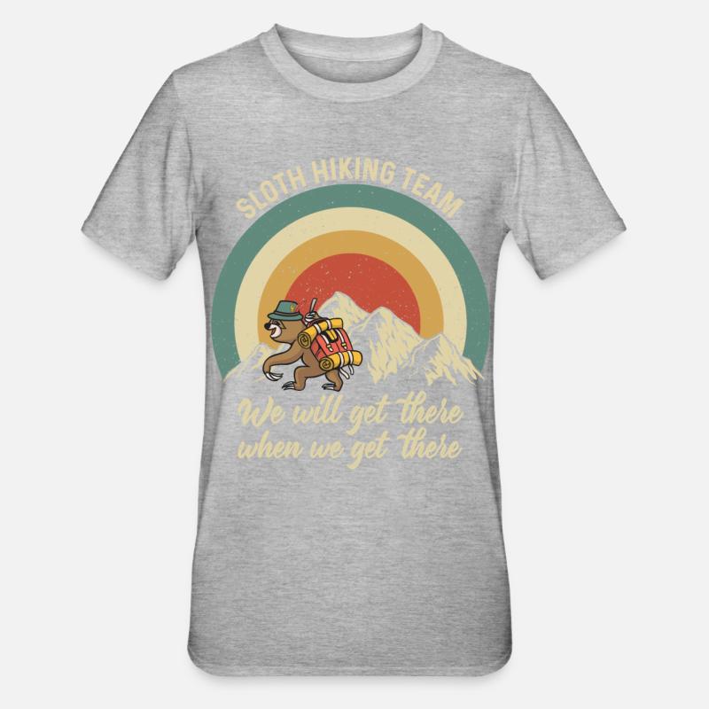 Équipe de randonnée Sloth Defectier - T-shirt polycoton Unisexe - gris chiné