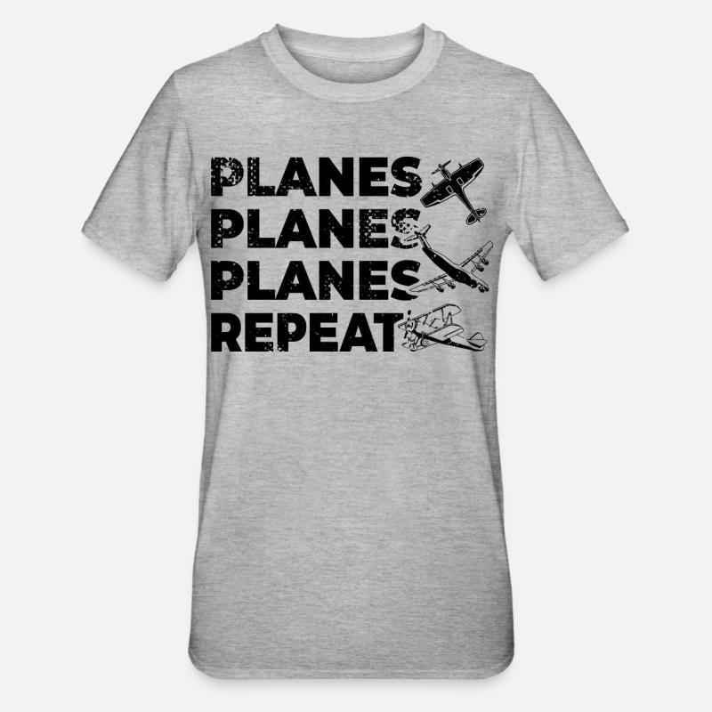 Sort de Planespotter - T-shirt polycoton Unisexe - gris chiné