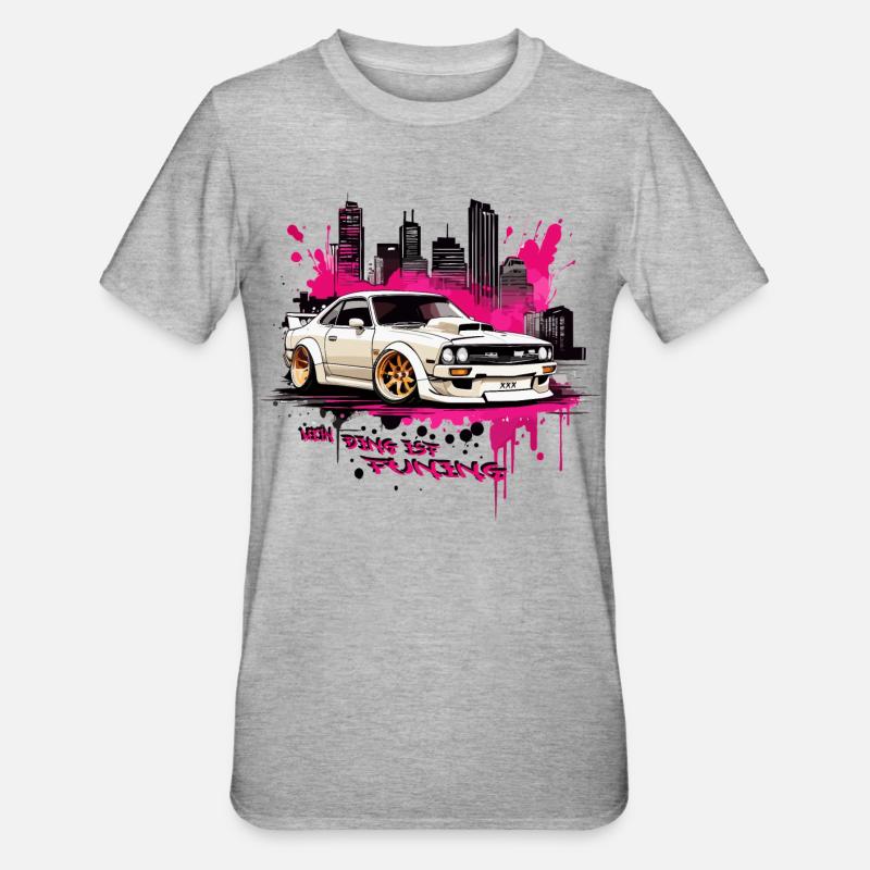 Mon truc, c’est le tuning - T-shirt polycoton Unisexe - gris chiné