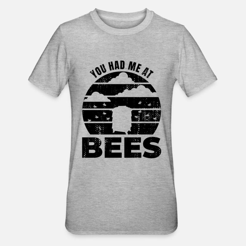 Imker Spruch - Unisex Polycotton T-Shirt - Grau meliert