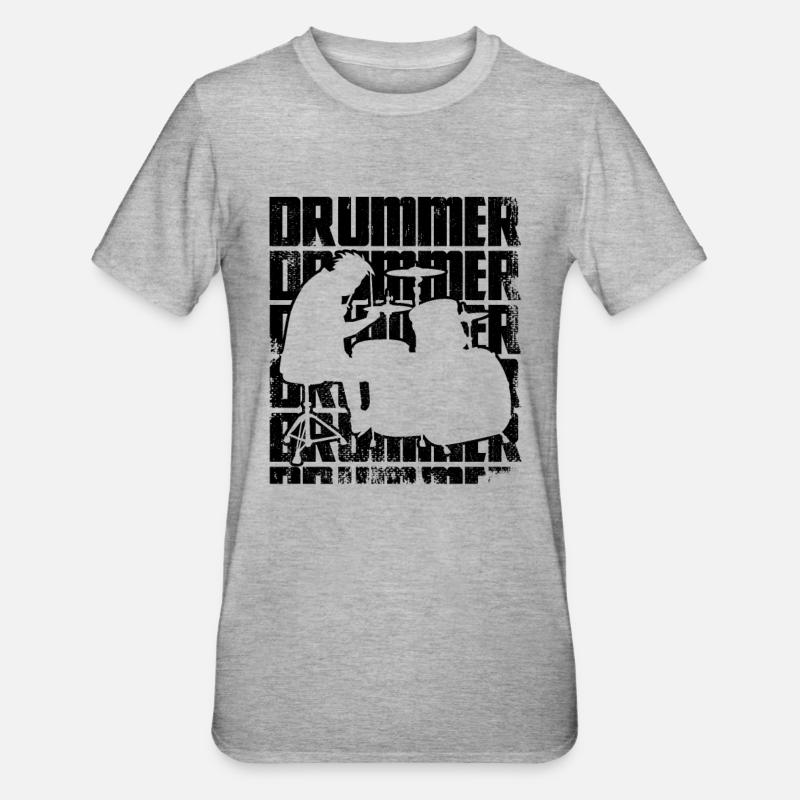 Batteur - T-shirt polycoton Unisexe - gris chiné