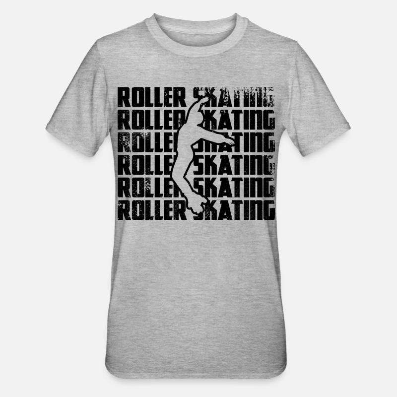 Roller - T-shirt polycoton Unisexe - gris chiné