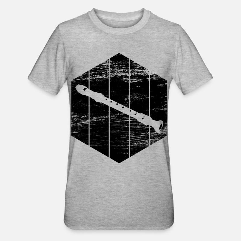 Flûte - T-shirt polycoton Unisexe - gris chiné