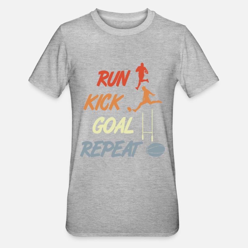 Rugby Motivation - Unisex Polycotton T-Shirt - heather grey