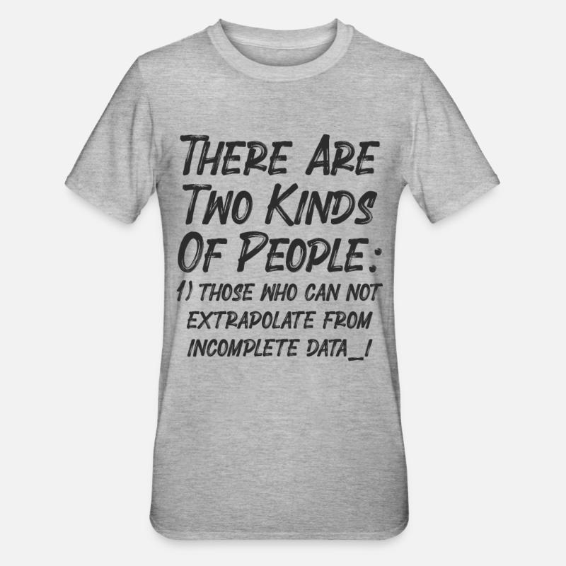 Incomplete Data Funny Science Nerd - Unisex Polycotton T-Shirt - heather grey