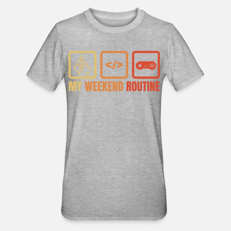 Game Dev Weekend - Unisex Polycotton T-Shirt - heather grey