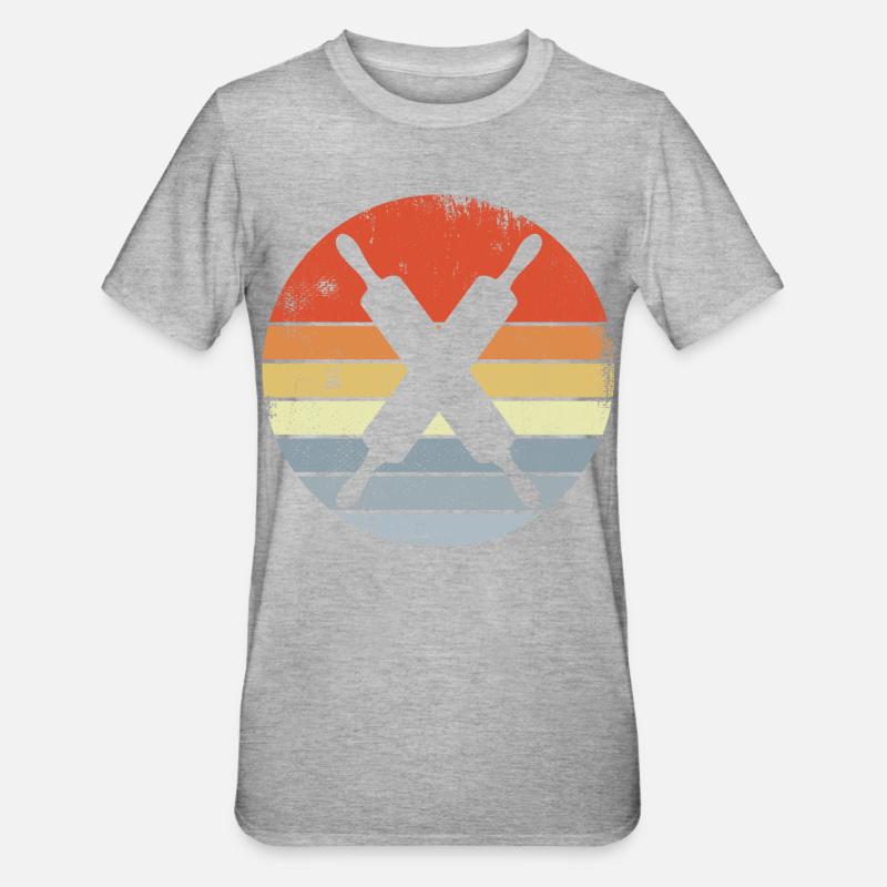 Rolling pin - Unisex Polycotton T-Shirt - heather grey