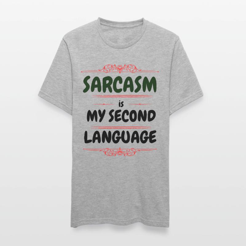 Sarcasm is my second language - Text Tee Unisex Polycotton T-Shirt