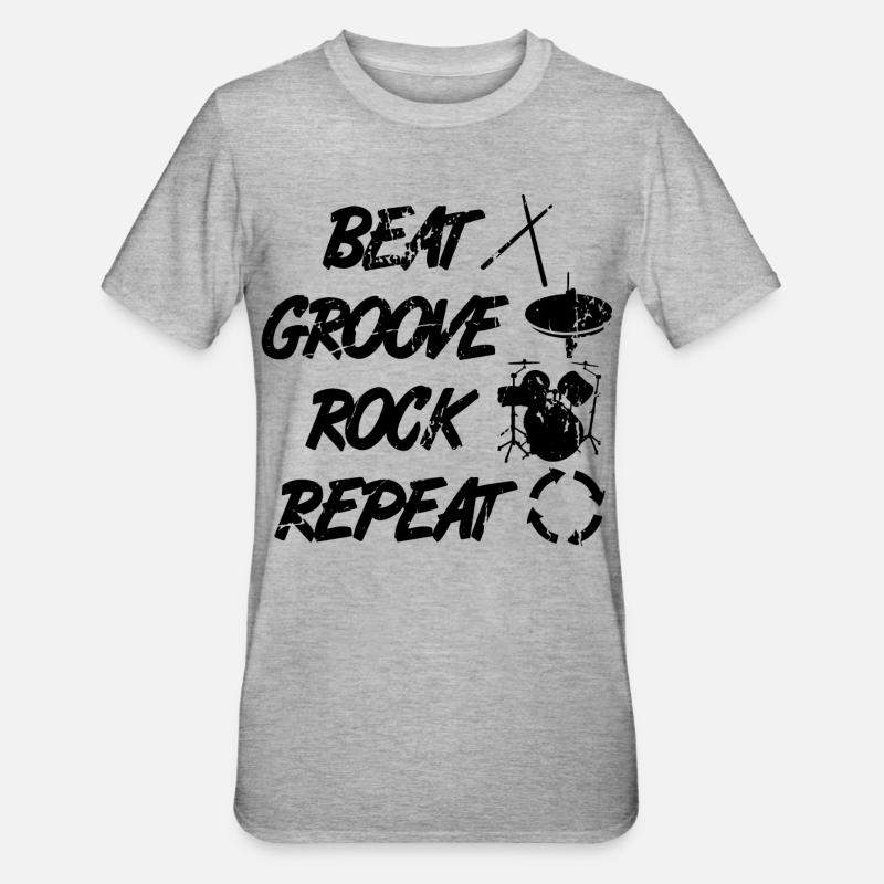 Percussion Techniques - Unisex Polycotton T-Shirt - heather grey