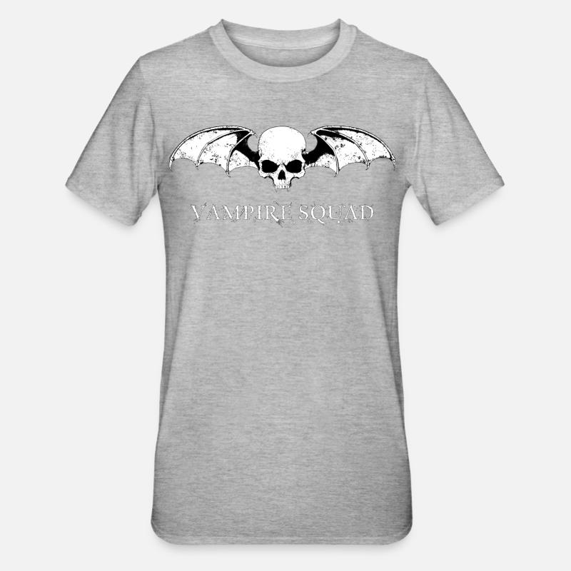 Vampire Squad Weiß - Unisex Polycotton T-Shirt - Grau meliert